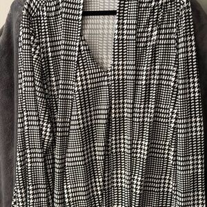 Lane Bryant Monochrome Houndstooth Dress